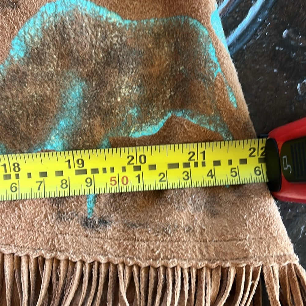 Hand painted Suede Vest - Picture 11 of 11